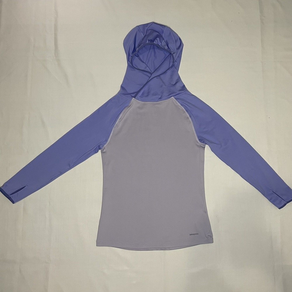 Patagonia Girl’s 10 / Medium Capilene Silkweight Hoodie Base Layer Lavender
